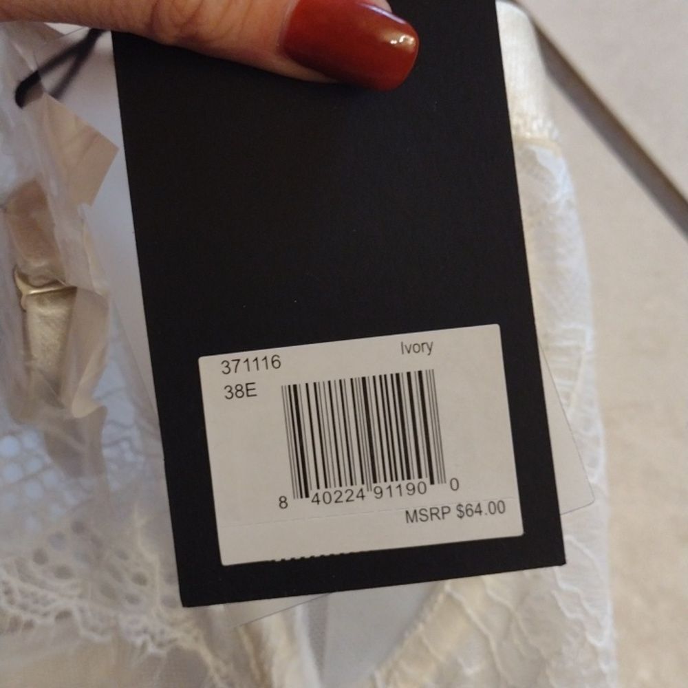 *FinalPrice* NWT Thistle and Spire Mirage Strap Optional Bustier Ivory White 38E - Picture 5 of 9